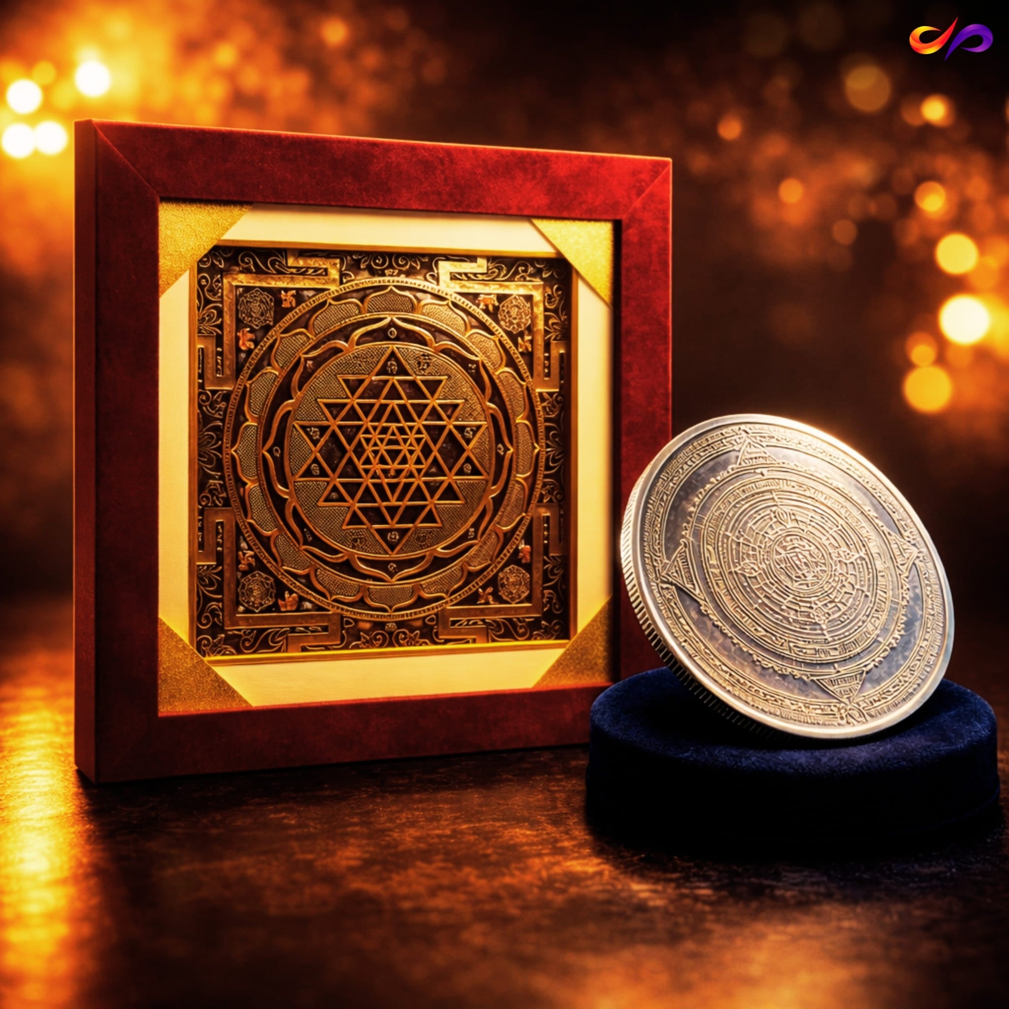 Mahalakshmi Dhanakumbh ShriYantra + Akshay Kuber Vjra