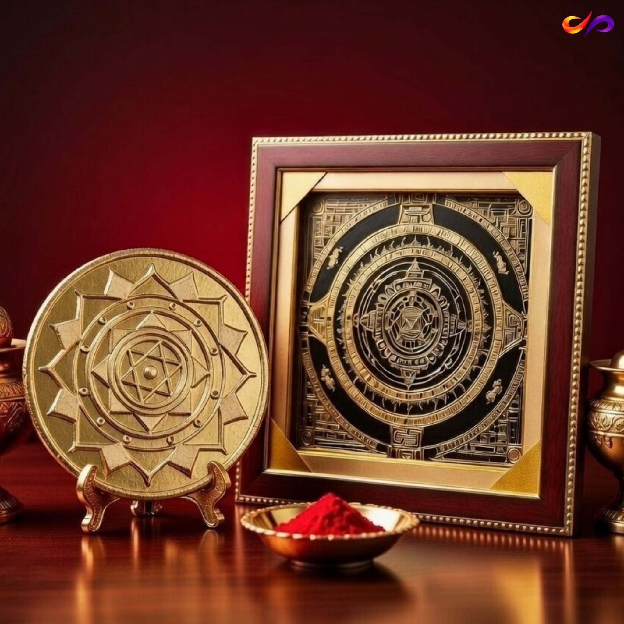 Dhanaakarshan Mahayantra + Rajlakshami Rajat Swarna Yantra