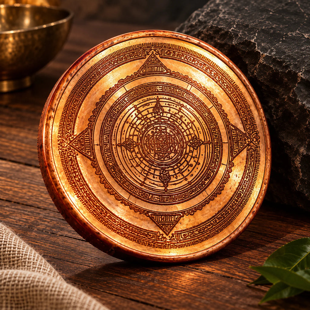 Abhay Kuber Vajra, consecrated wealth vajra by Yogi Adhiraaj — angled view