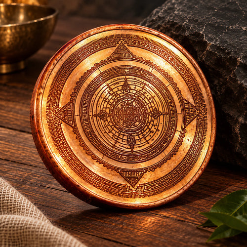 Abhay Kuber Vajra, consecrated wealth vajra by Yogi Adhiraaj — angled view