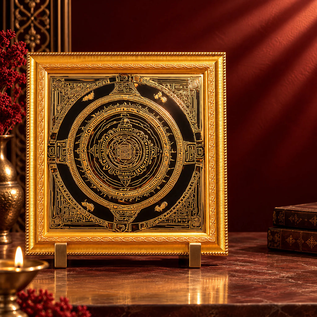 Mahalakshmi Gruh Mahayantra, consecrated home and family yantra by Yogi Adhiraaj — close-up detail