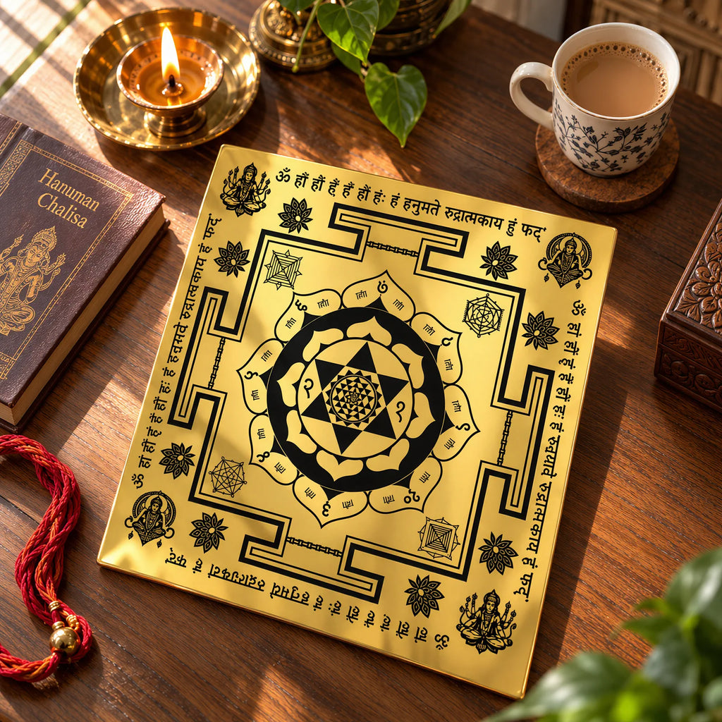 Vyapaar Vrudhhi Mahabali Hanuman Yantra by Yogi Adhiraaj — angled view