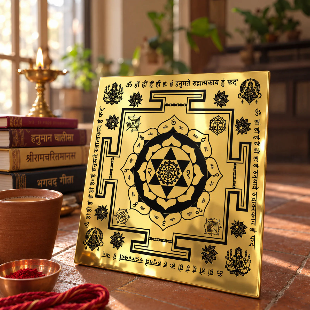 Vyapaar Vrudhhi Mahabali Hanuman Yantra by Yogi Adhiraaj — close-up of mantra