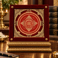 Lalitha Kanak Chakra yantra disc by Yogi Adhiraaj — front view