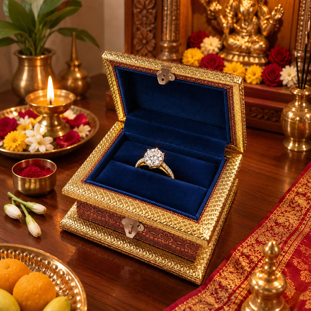 Specialized Remedy Ring presentation box by Yogi Adhiraaj — closed box