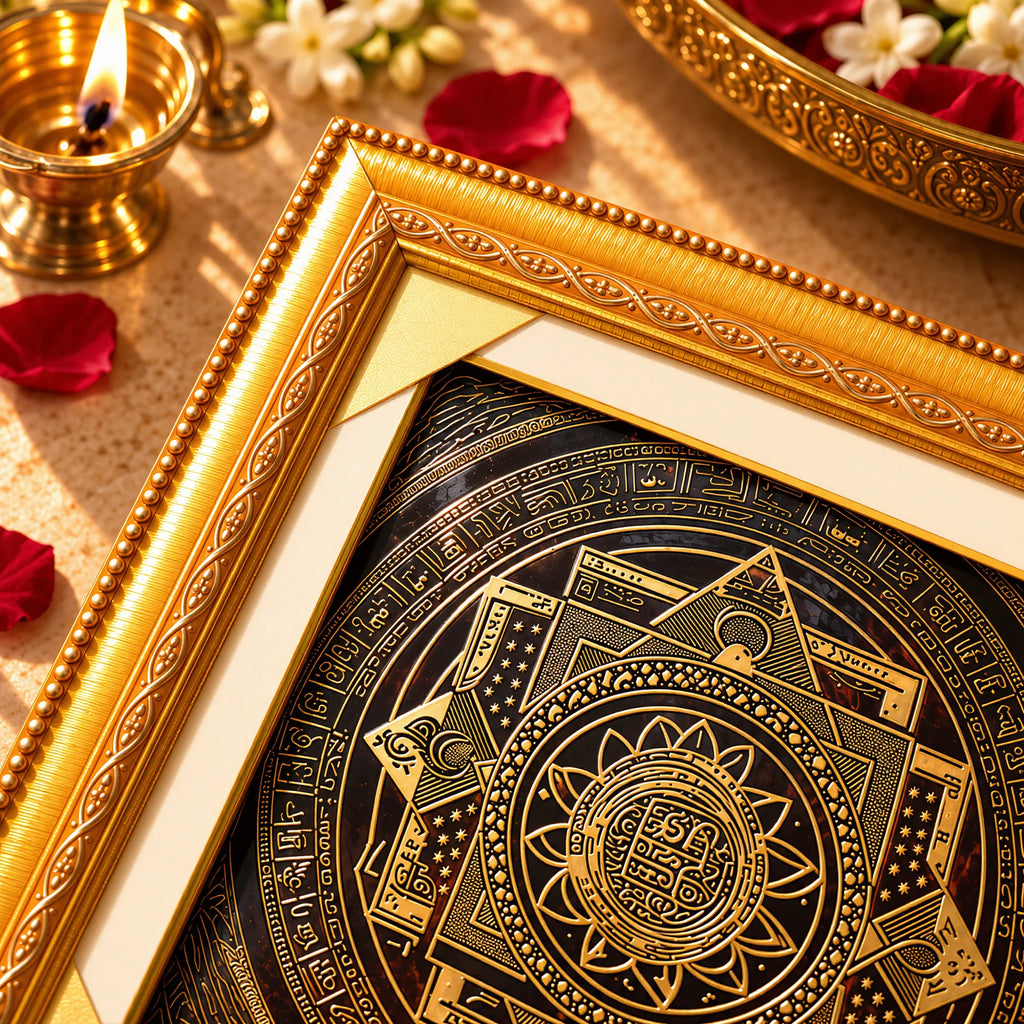 Vishesh Manokamna Mahayantra, special-wish yantra by Yogi Adhiraaj — front view